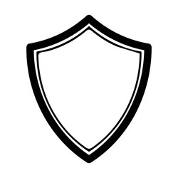 frame shield icon element outline border grunge vector image