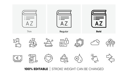 lock pyramid chart and like line icons for web vector image