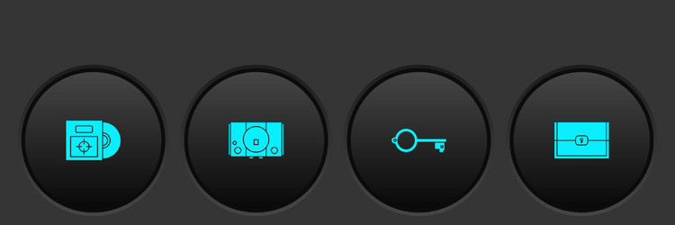 set cd or dvd disk in box video game console vector image