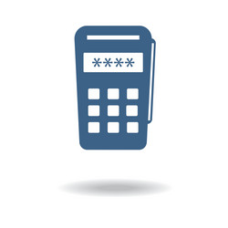 pos terminal icon payments methods processing vector image