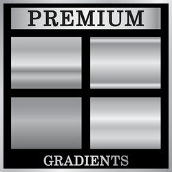 silver gradient backgrounds set design vector image
