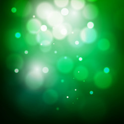 abstract circular green bokeh background vector image