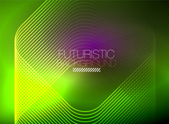 Neon Color Square Lines Abstract Background vector image