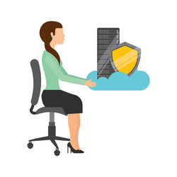 web hosting design vector image