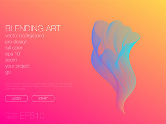 abstract blend background template for web site vector image
