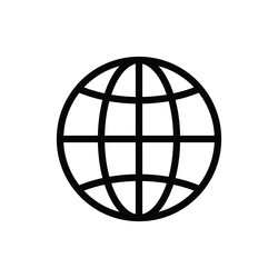 go to web icon ui sign vector image