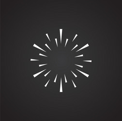 sparkle icon on background for graphic and web vector image