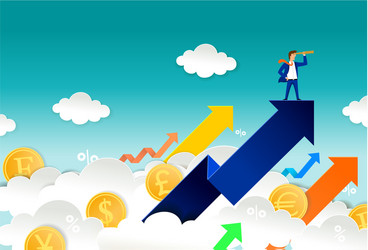 Currency Trader Investment Concept vector image