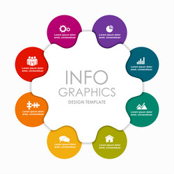 infographic design template with place vector image