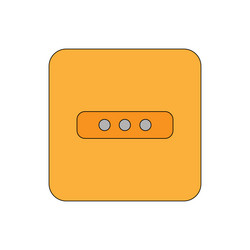 simple of socket plug icon isolated on background vector image