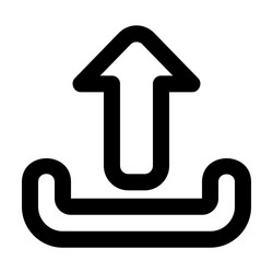 upload icon in line style for any projects vector image