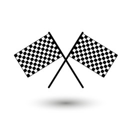 Start flag checkered flag finish flag Royalty Free Vector