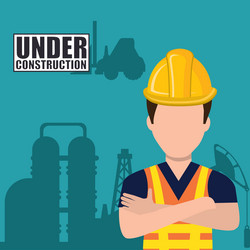 Under construction design vector