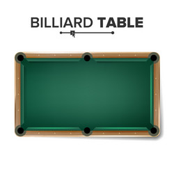 Pool table top view Royalty Free Vector Image - VectorStock