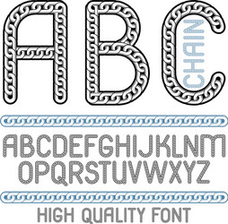 type font script from a to z capital creative vector image