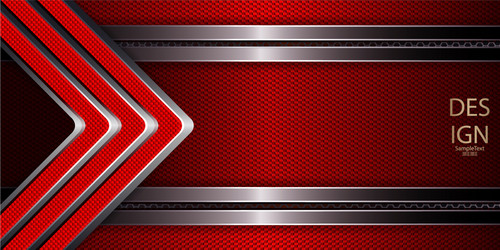 abstract red embossed background with shiny vector image