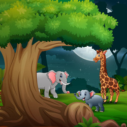 Cartoon Moon Landscape Jungle Night Vector Images (over 280) Cartoon Moon Landscape Jungle Night Vector Images (over 280)