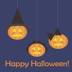 halloween postcard vector