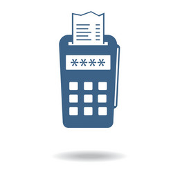 pos terminal icon payments methods processing vector image