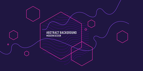 abstract background with lines wavy bend vector image