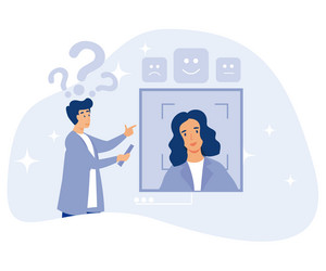 sensor technology concept gesture recognition vector image
