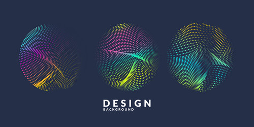 abstract background with a colored dynamic vector image