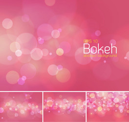 Bokeh and blur abstract background vector