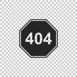 page with a 404 error icon isolated vector image
