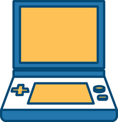Portable videogame console Royalty Free Vector Image