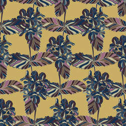 seamless pattern with delphinium flower vector image