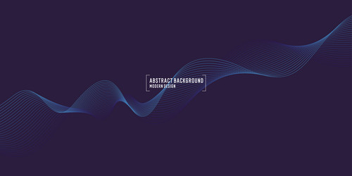 abstract background with lines wavy bend vector image