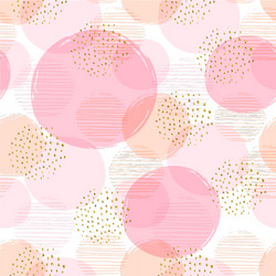 abstract geometric seamless pattern with circles vector image