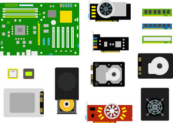 different computer devices collection vector image