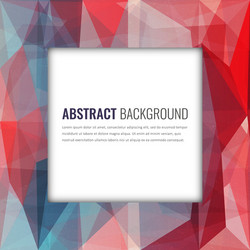 polygonal background with abstract multicolored vector image