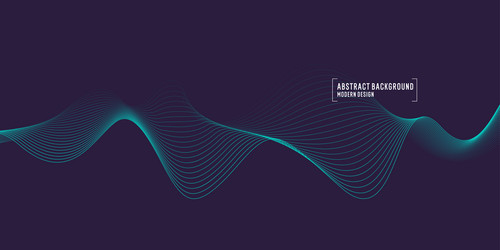 abstract background with lines wavy bend vector image