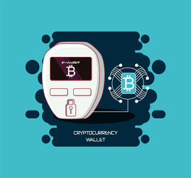 cryptocurrency design concept vector image