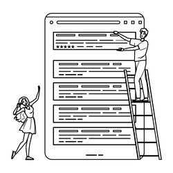 featured snippet vector image