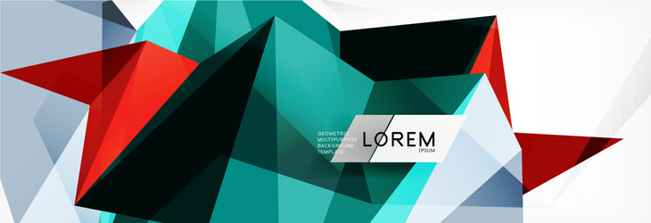 mosaic triangular low poly style abstract vector image