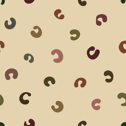 seamless abstract pattern with brushstroke loops vector image