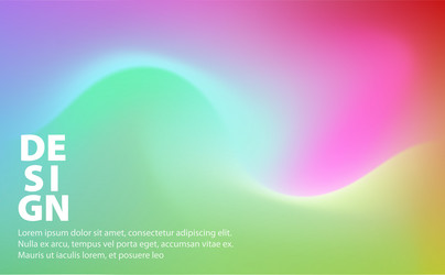 Set gradient abstract background with liquid vector