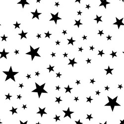 Star seamless pattern night space or christmas vector