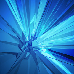 Blue explosion background with rays Royalty Free Vector