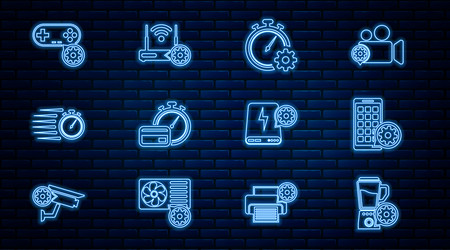 set line blender with bowl setting mobile apps vector image