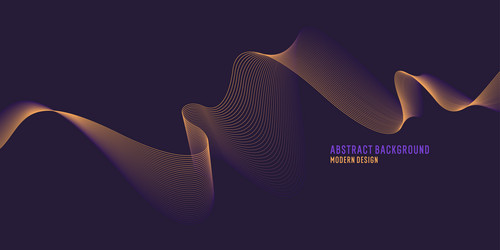 abstract background with lines wavy bend vector image