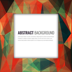 polygonal background with abstract multicolored vector image