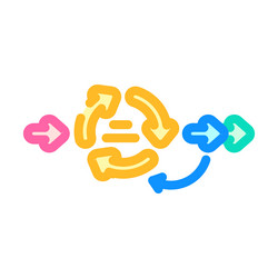 rapid application development software color icon vector image