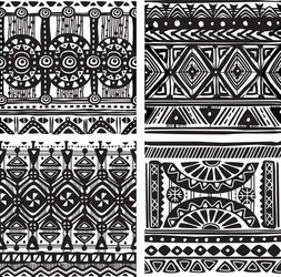 Seamless tribal texture Royalty Free Vector Image