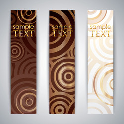 set of elegant banners vector