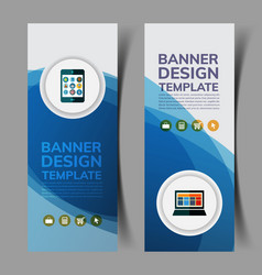 Abstract banners set4 vector