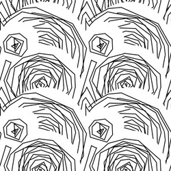 abstract pattern curved lines grunge boho vector image